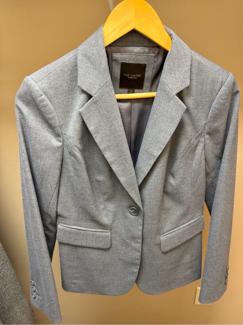 The Limited Light Gray Women's Suit Blazer & Skirt Size 0